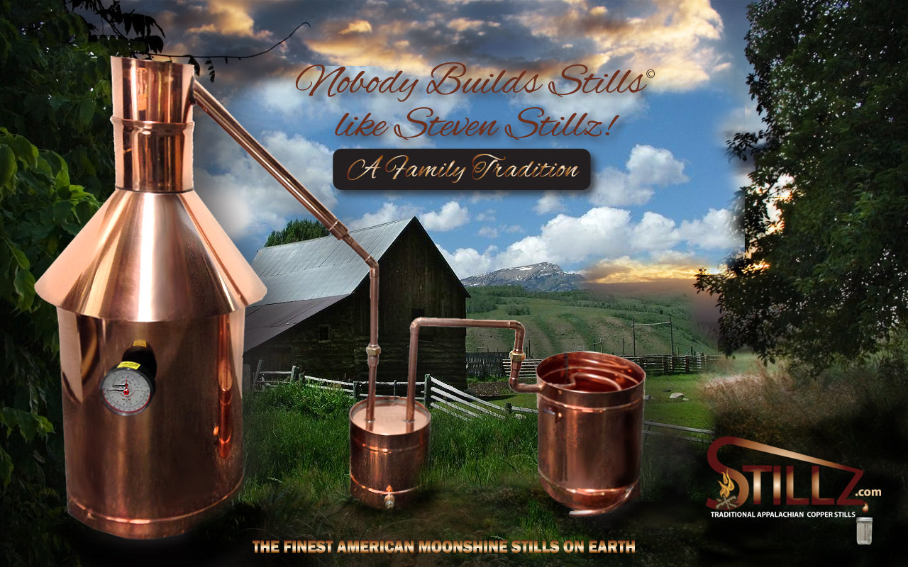 Copper Moonshine Still, Thumper & Worm - Ready to Run StillZ 6 Gallon Still