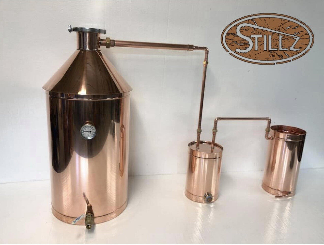 Copper  StillZ 20 Gal.  With 4” CapLogic 5 Gal. Thumper /2.8 Gal worm