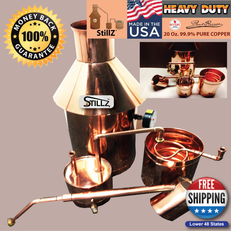 6 Gallon Copper Moonshine Still- We build The BEST Stills on Ebay! Guaranteed.